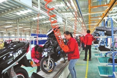 汝南 主導產業引發“雁陣效應” 電動自行車制造技術開發